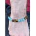 Armband aus echtem Türkis und Tigerauge