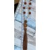 Mala aus Aquamarin und Rudraksha Perlen