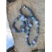Aquamarin und Chalcedon Halskette