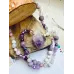Edelstein Kette mit Amethyst Spitze im Mala Stil