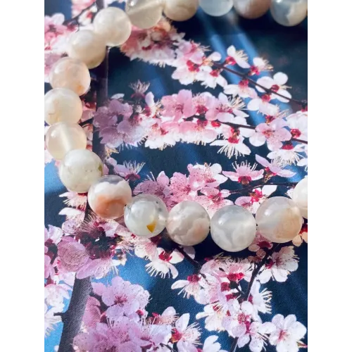 Kirschblüten Achat Armband