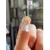 Silber Ohrringe mit weißem Topas