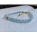 Armband aus Aquamarin Perlen
