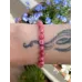 Handgeknüpftes Armband mit Cherry Jade