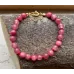 Handgeknüpftes Armband mit Cherry Jade
