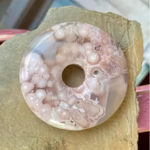 Kirschblüten Achat Donut