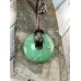 Chrysopras Donut an Viskoseband