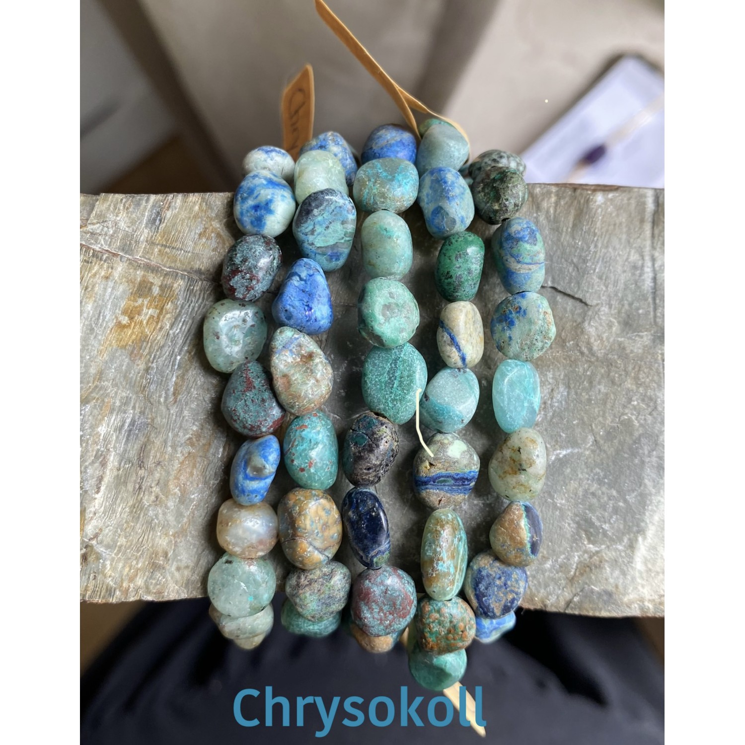 Armband mit Chrysokoll Nuggets