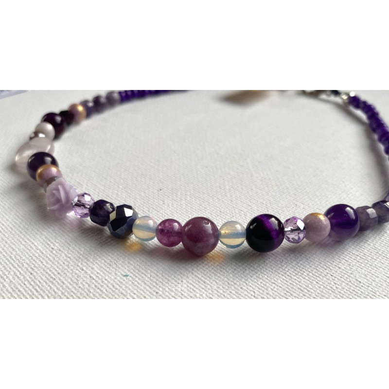 Elastische Kinder Halskette mit Karabiner Verschluss