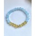 Armband Aquamarin Und Gelber Fluorit
