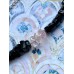 Armband aus Schörl (Schwarzer Turmalin), Onyx und geschliffenem Rosenquarz