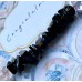 Armband aus Schörl (Schwarzer Turmalin), Onyx und geschliffenem Rosenquarz