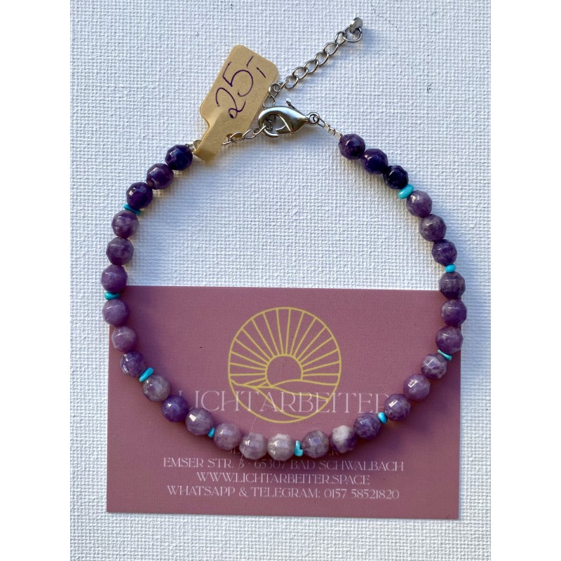 Lepidolite Ankle Chain