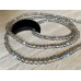 Labradorit Perlen Kette mit Schungit Mond