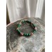 Malachit und roher Turmalin Armband
