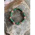 Malachit und roher Turmalin Armband