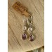 Ohrringe aus Amethyst und Rosenquarz