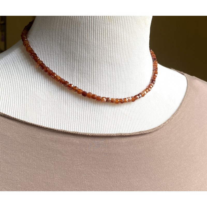 Granat (Spessartin) Collier