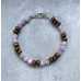 Kunzit Armband mit Holzrondellen