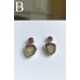 Watermelon Tourmaline Stud Earrings Watermelon Tourmaline Stud Earrings