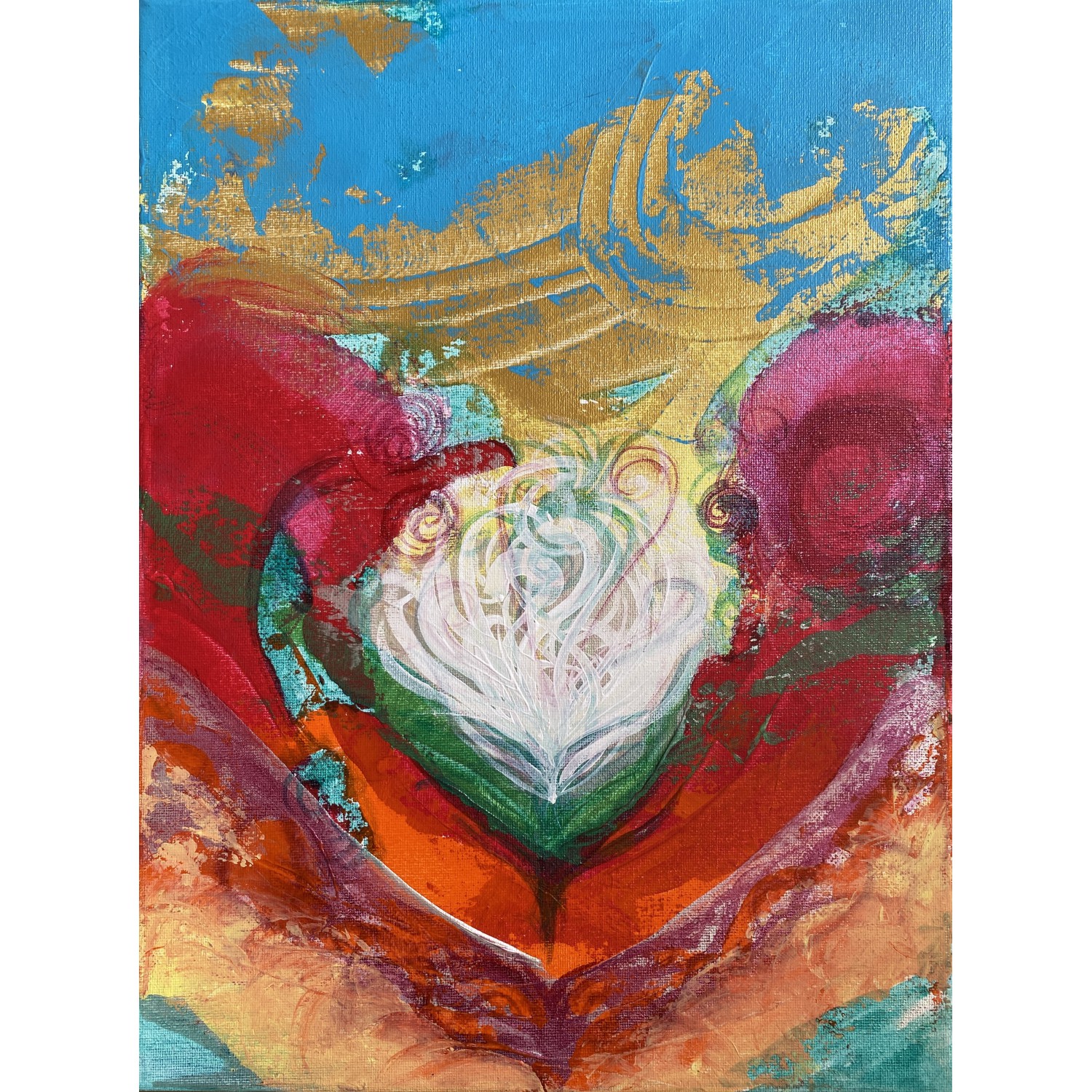Weises Herz • Gemälde auf Leinwand