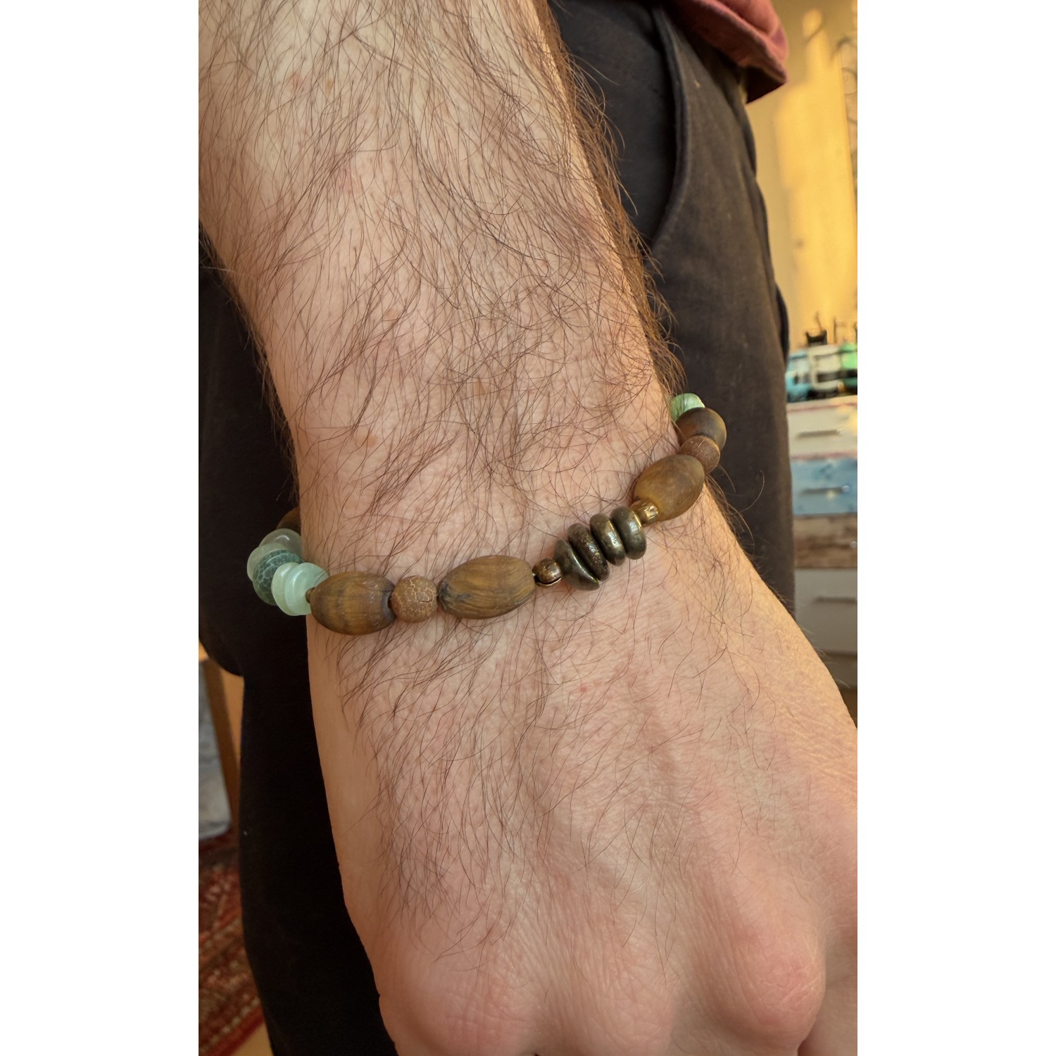 Men's Jewelry: Pyrite & Tiger's Eye