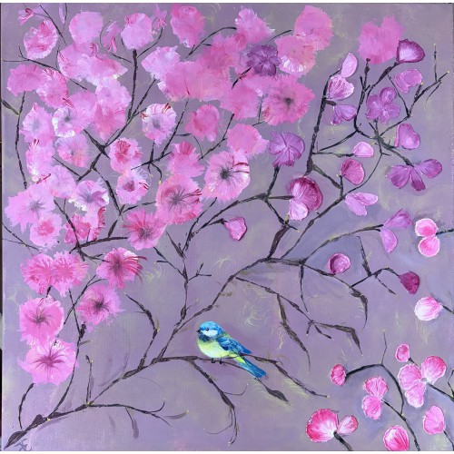 Meise • Gemälde auf Leinwand