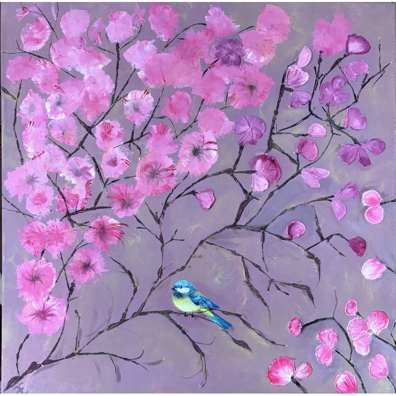 Meise • Gemälde auf Leinwand