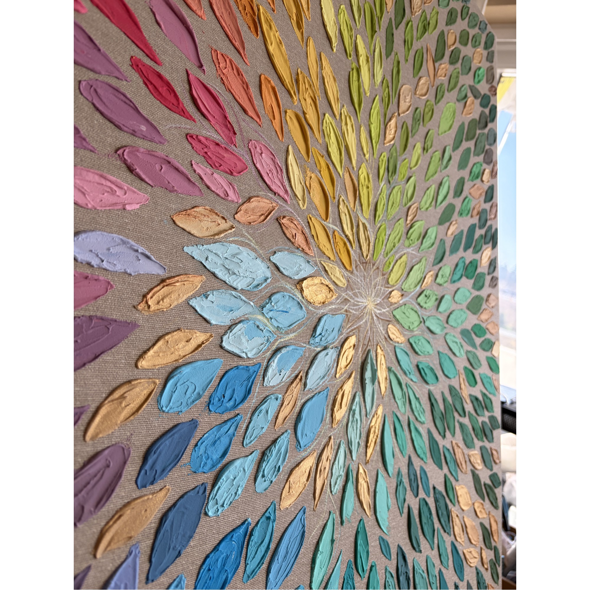 We are all leaves from one tree • Gemälde auf Leinwand