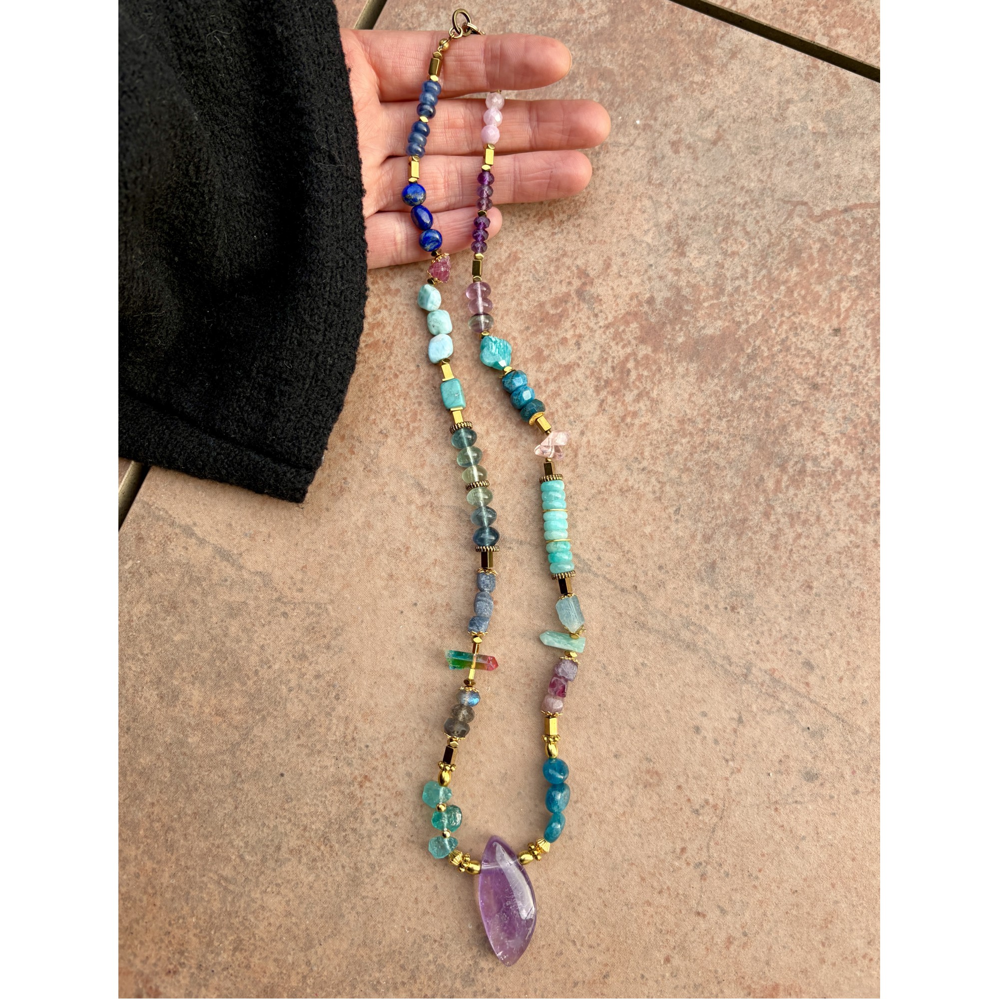 Besondere Edelsteinkette Schutz & Heilung