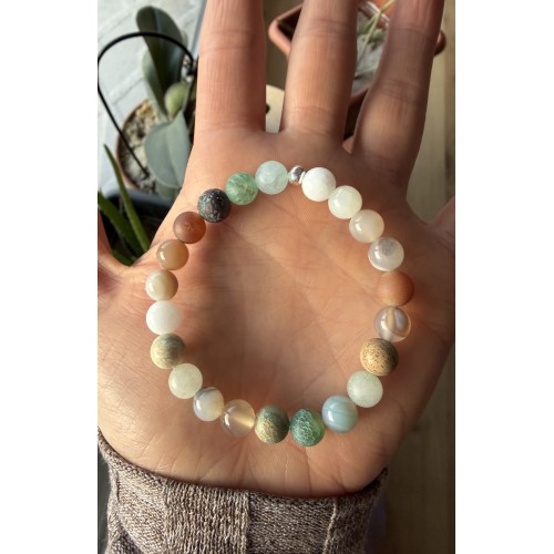 Botswana Achat und Jaspis Armband