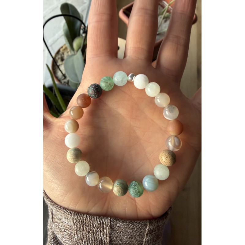 Botswana Achat und Jaspis Armband