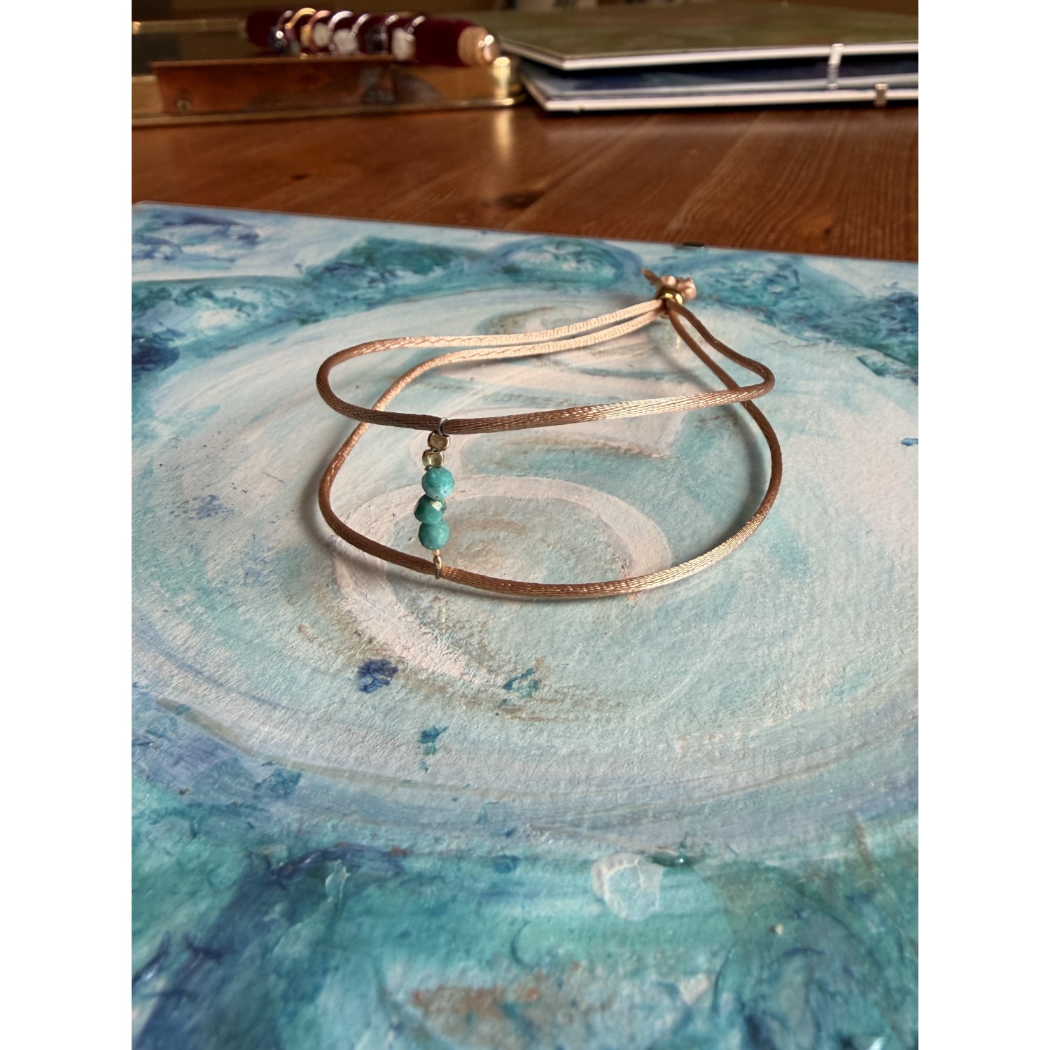 Gemstone bracelet with turquoise