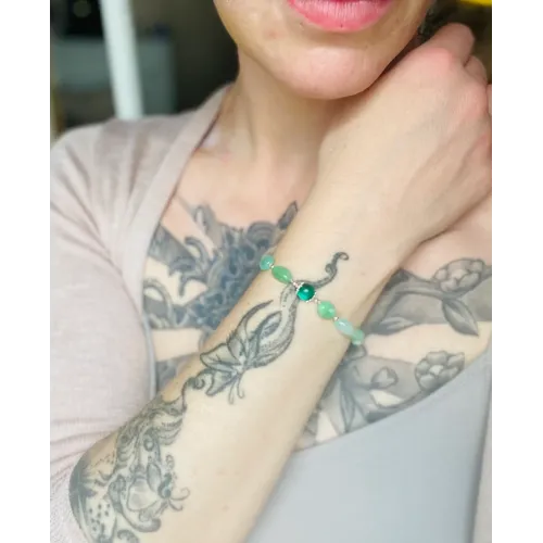 Opal und Chrysopras Armband