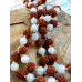 Mala aus Aquamarin und Rudraksha Perlen